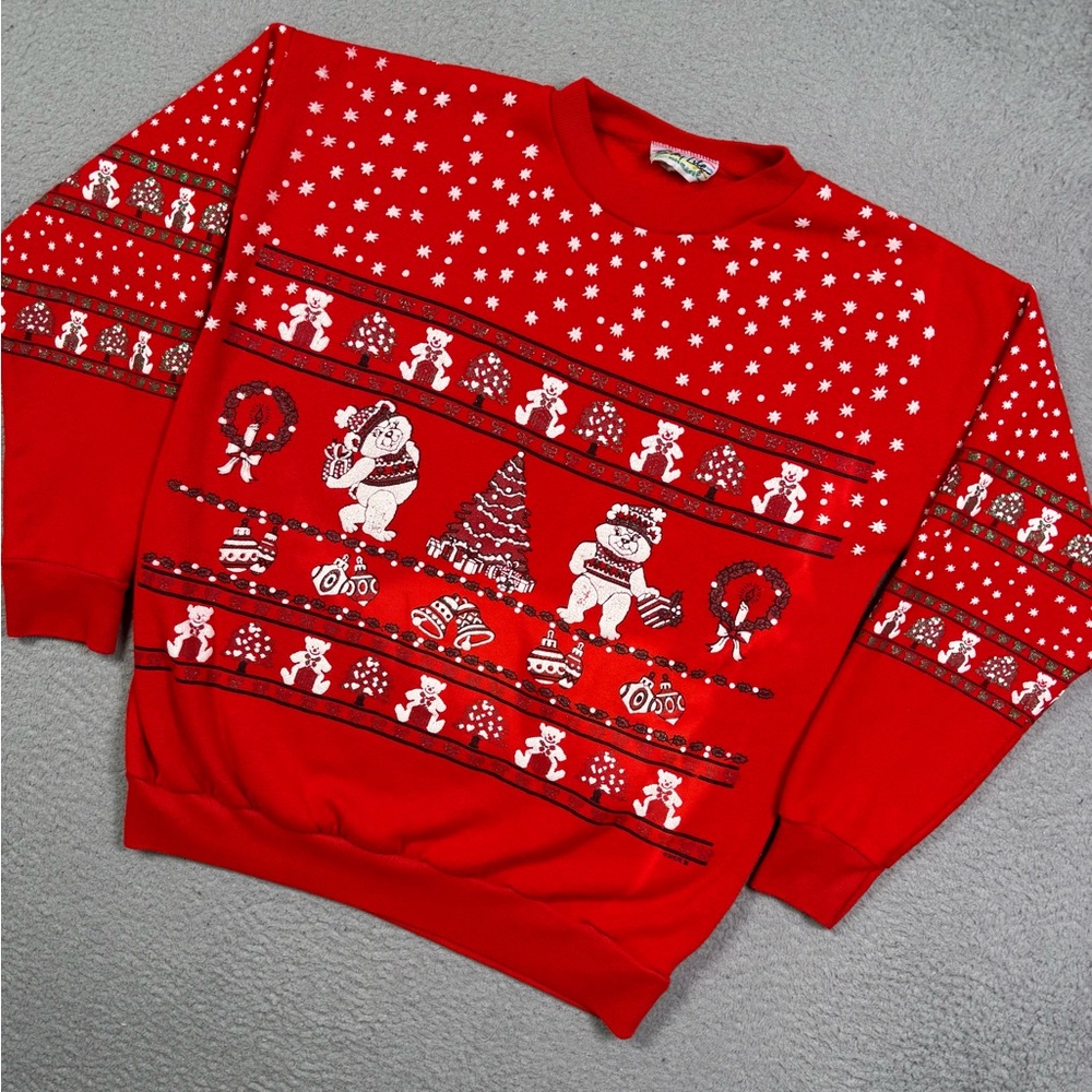 Vintage 90s Christmas AOP‎ sweater